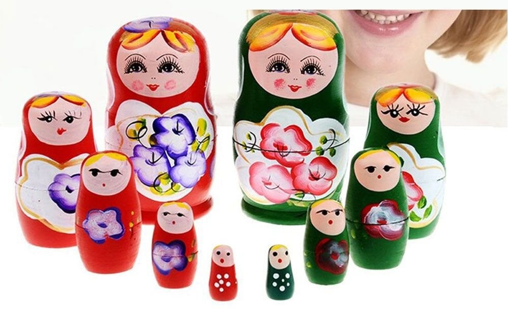 5'li Dekoratif Matruşka Bebek