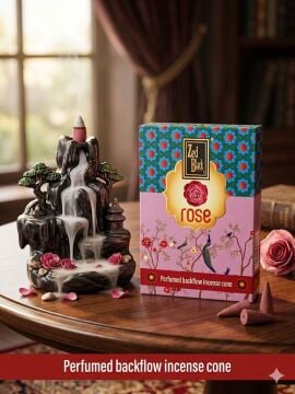 Zed Black Gül Aromalı Geri Akış Şelale (Backflow) Tütsü (120 Adet)