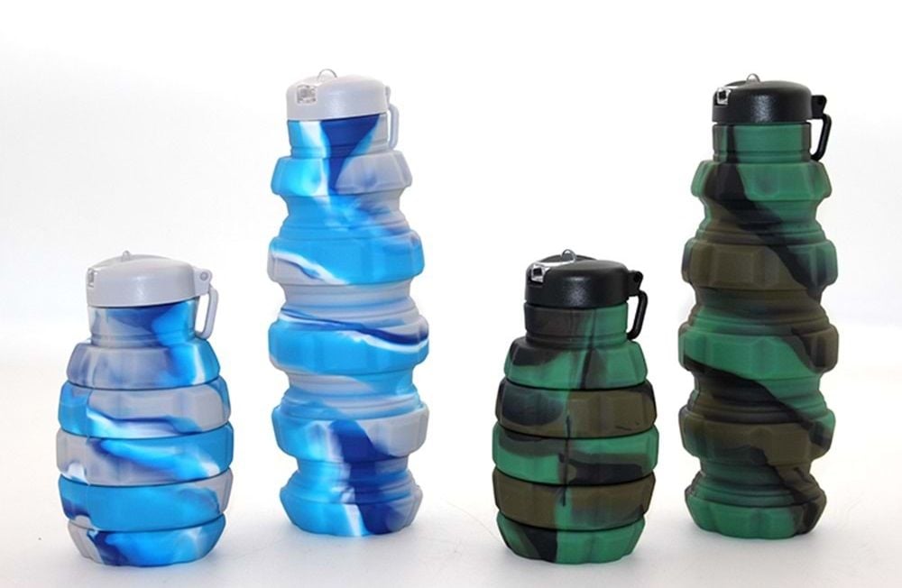 Akordiyon El Bombası Tasarım Katlanabilir Su Şişesi 500ML