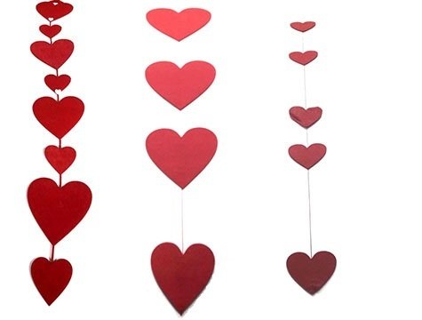 Kalp Şeklinde Sarkık Keçe Süsü