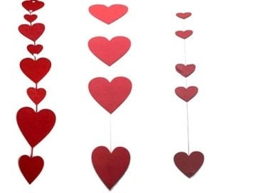 Kalp Şeklinde Sarkık Keçe Süsü