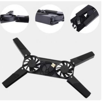 2 Fanlı Katlanabilir Laptop Soğutucu