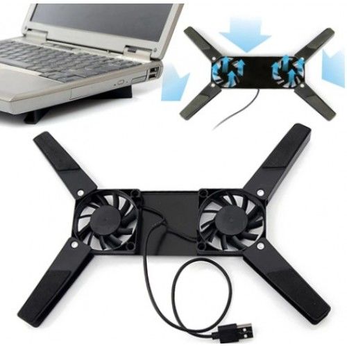 2 Fanlı Katlanabilir Laptop Soğutucu