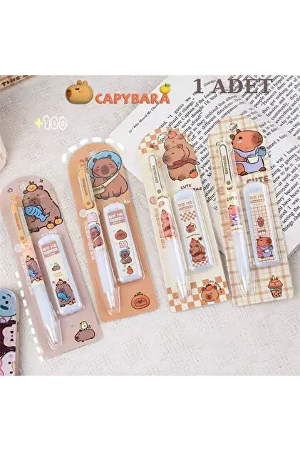 Capybara Kapibara Mekanik Kurşun Kalem Seti (24 Adet)