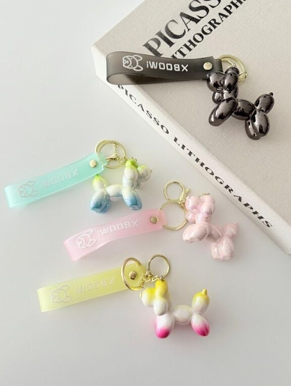 Balon Köpek Tasarımlı Anahtarlık Ve Çanta Süsü