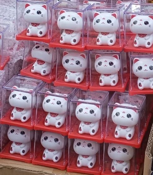 Mini Solar Kafa Sallayan Maneki Neko