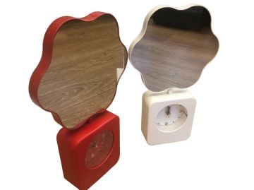 Yuvarlak Saat Özellikli Ledli Sihirli Ayna Fotoğraf Çerçeve