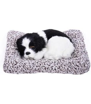 Minderde Uzanan Havlayan Peluş Köpek (25 cmx 20 cm)