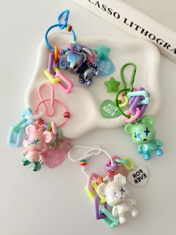 Bear Cute Tasarımlı Anahtarlık Ve Çanta Süsü