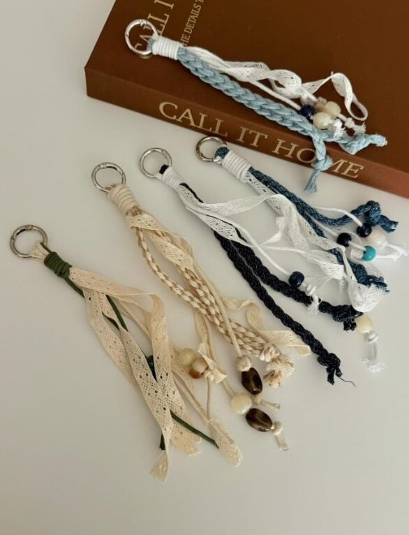 Kadınlar için Charm Lüks Küçük Kolye Anahtarlık ve Çanta Aksesuarı