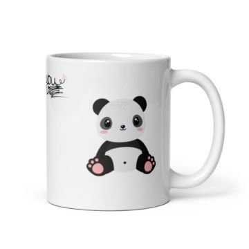 Sevimli Panda Love Temalı Seramik Kupa Bardak