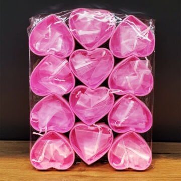 Pembe Kalpli Tül Kese Kına Kesesi