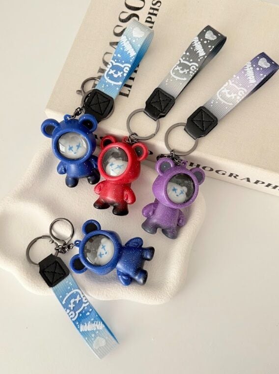 Renkli Astronot Tasarımlı Anahtarlık Ve Çanta Süsü