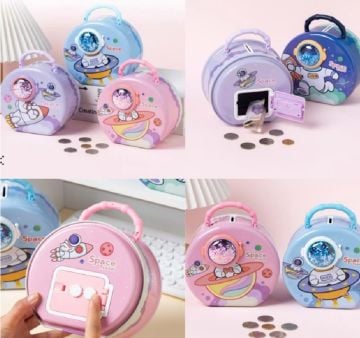 Uzay Astronot Tasarımlı Metal Kumbara