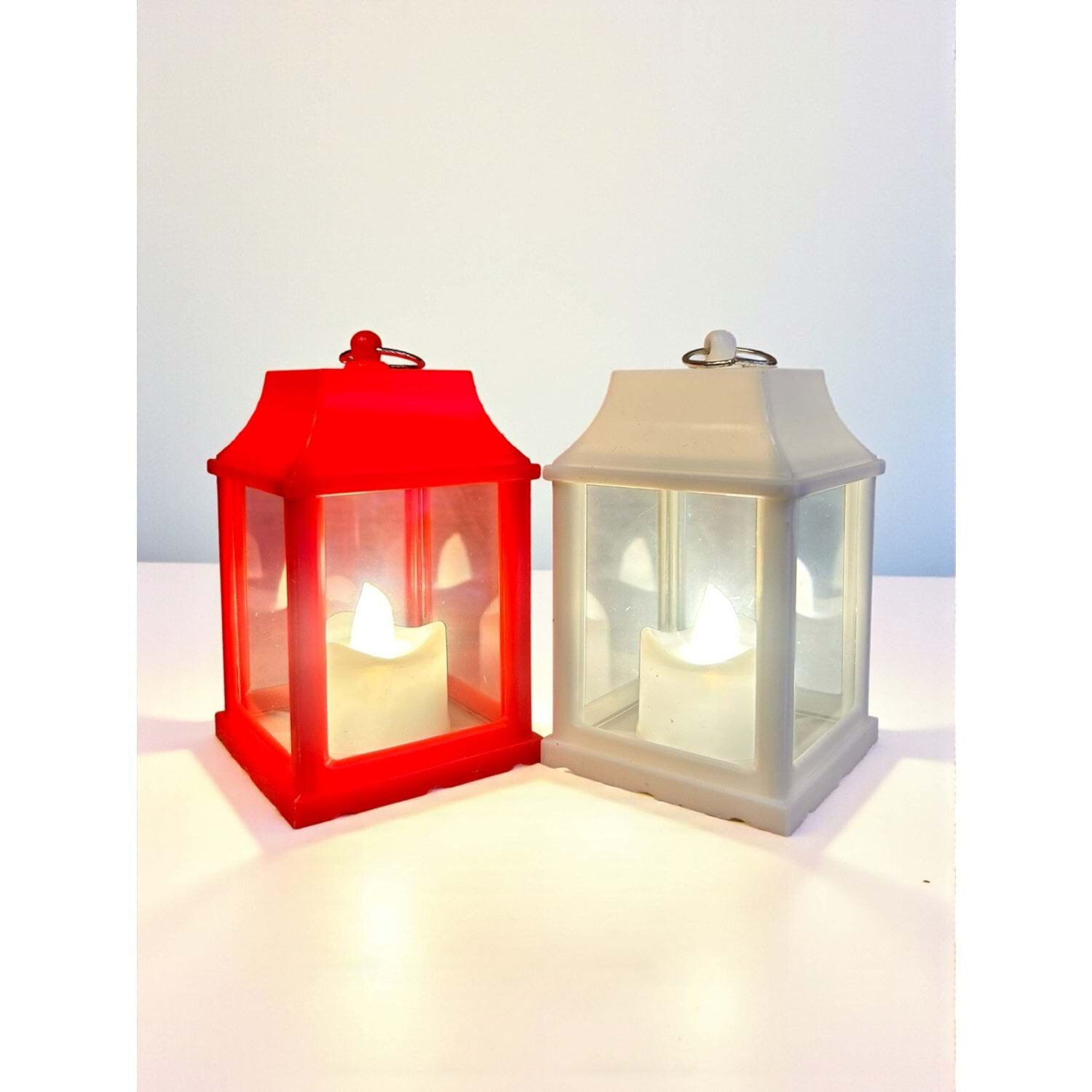 Dekoratif Fener Şeklinde Pilli led Kandil Mumluk