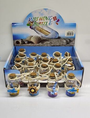 Wishing Bottle Deniz Marin Temalı Dilek Şişesi (12 Adet)