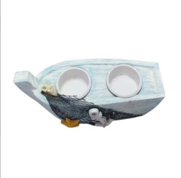 Dekoratif Marin Denizci Tekne Balıkçı 2'li Tealight Mumluk