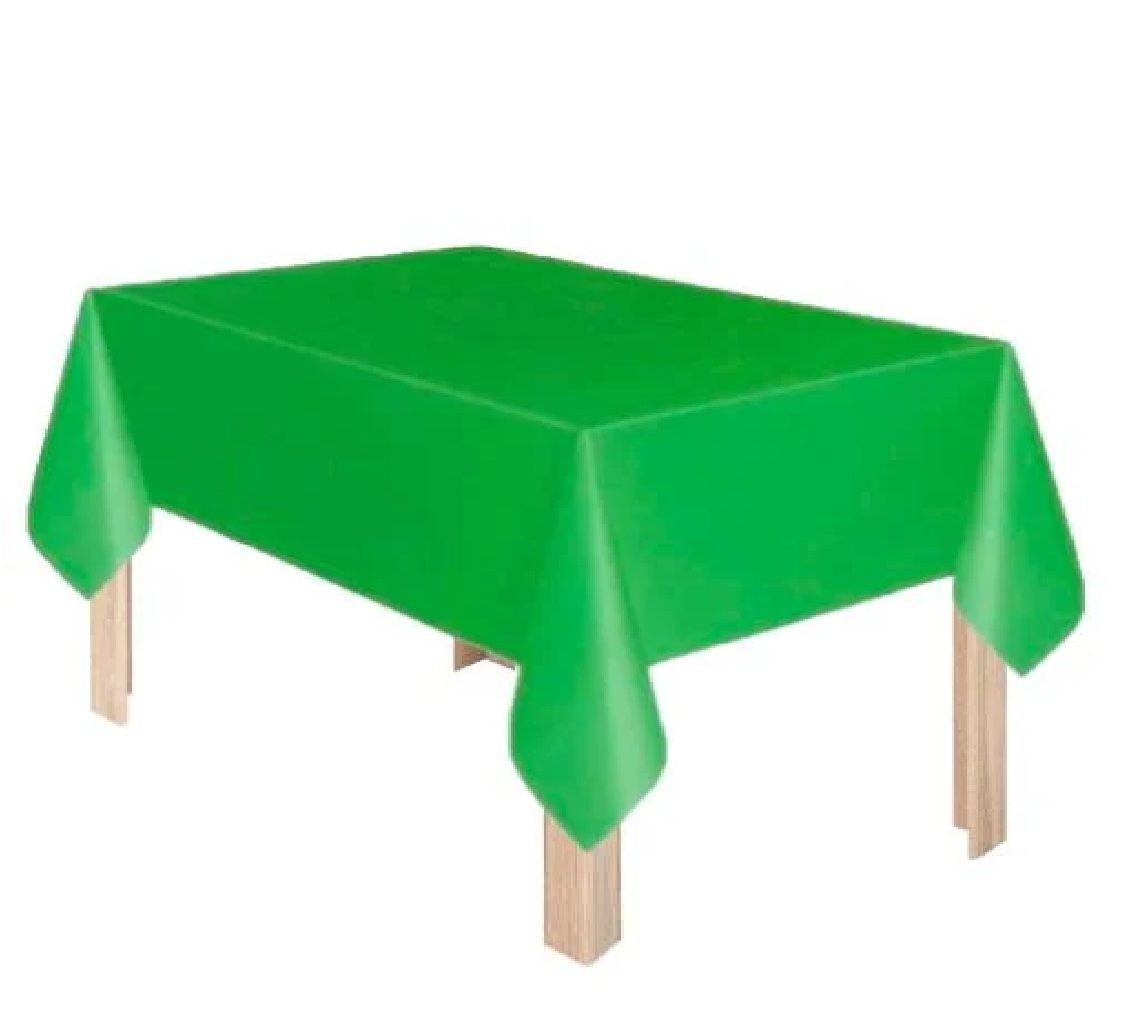 Yeşil Düz Plastik Masa Örtüsü (120cm x180cm)