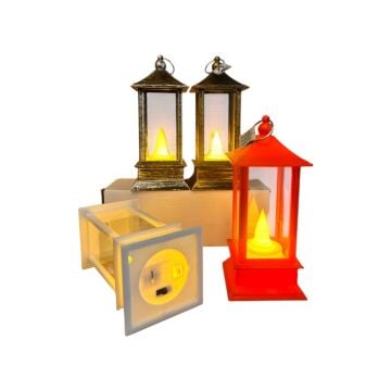 Dekoratif Asılabilir Fener Şeklinde Pilli led Kandil Mumluk