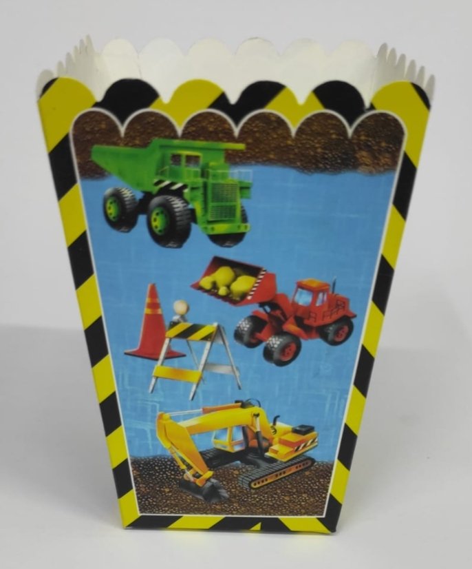 İnşaat Popcorn & Patlamış Mısır Kutusu (8 Adet)