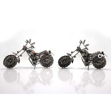 Metal Bilyeli Büyük Boy Motosiklet Maketi(28 cm)