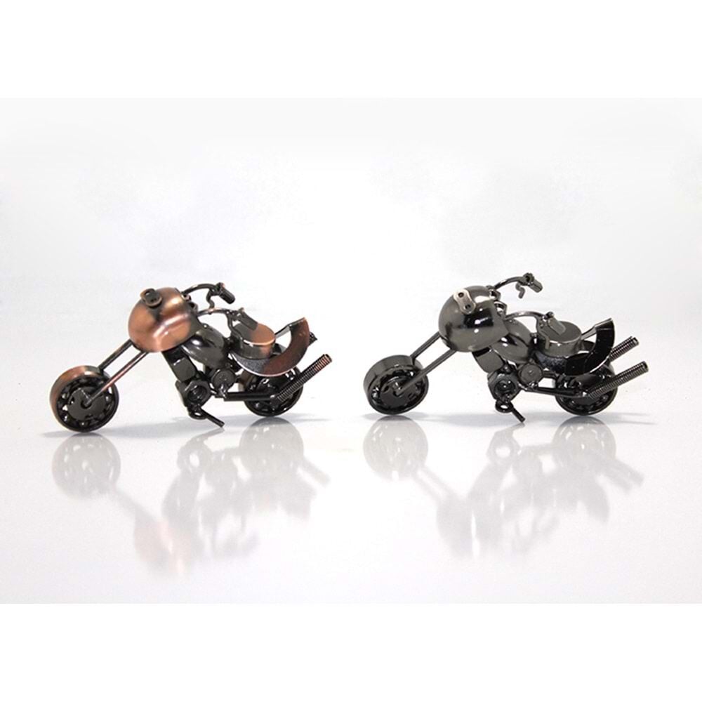 Metal Bilyeli Model Motosiklet Maketi Küçük Boy(15 cm)