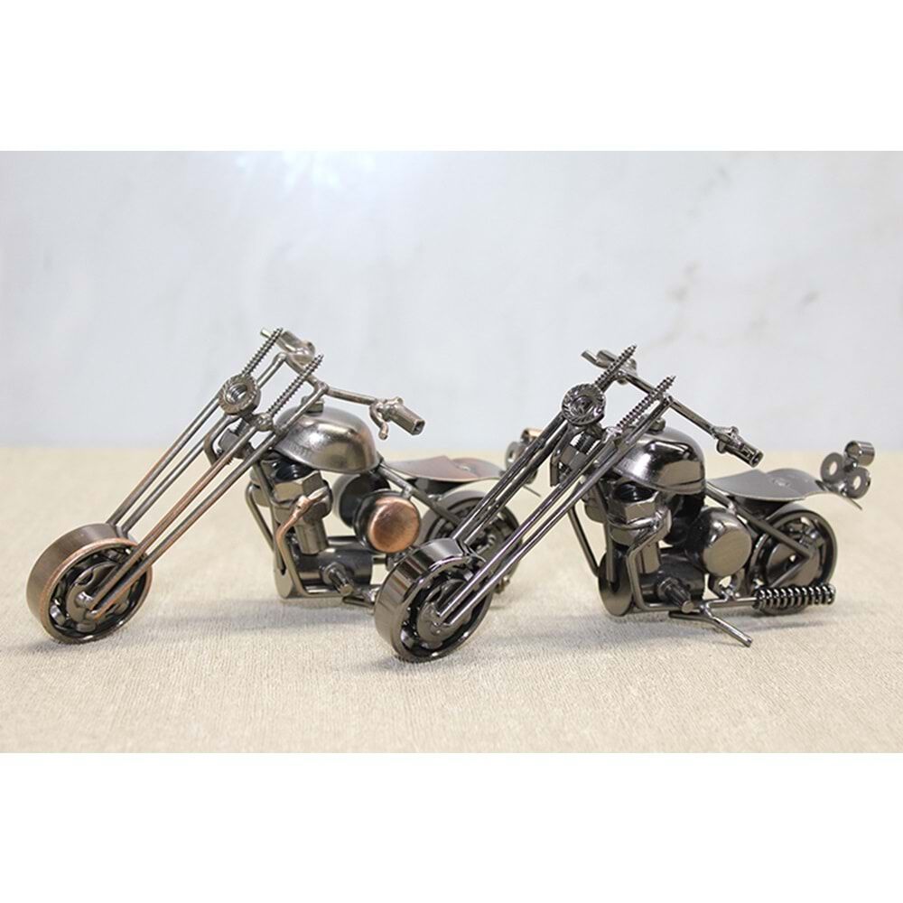 Metal Model Bilyeli Motosiklet Maketi Küçük Boy (15 cm)