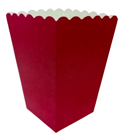 Kırmızı Popcorn & Patlamış Mısır Kutusu (8 Adet)