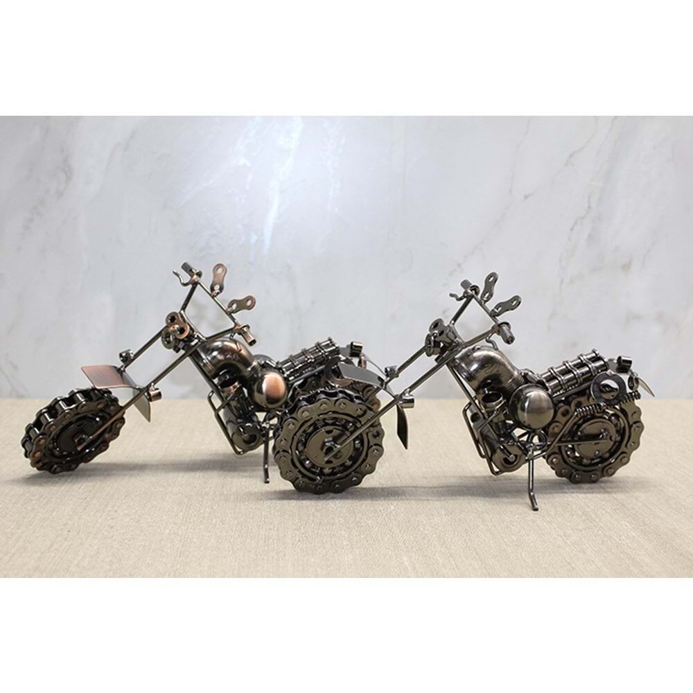 Metal Bilyeli Model Motosiklet Maketi (28cm)