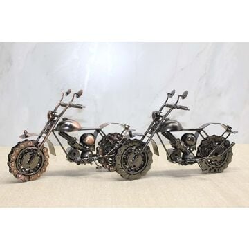 Metal Bilyeli Motosiklet Maketi (25 cm)