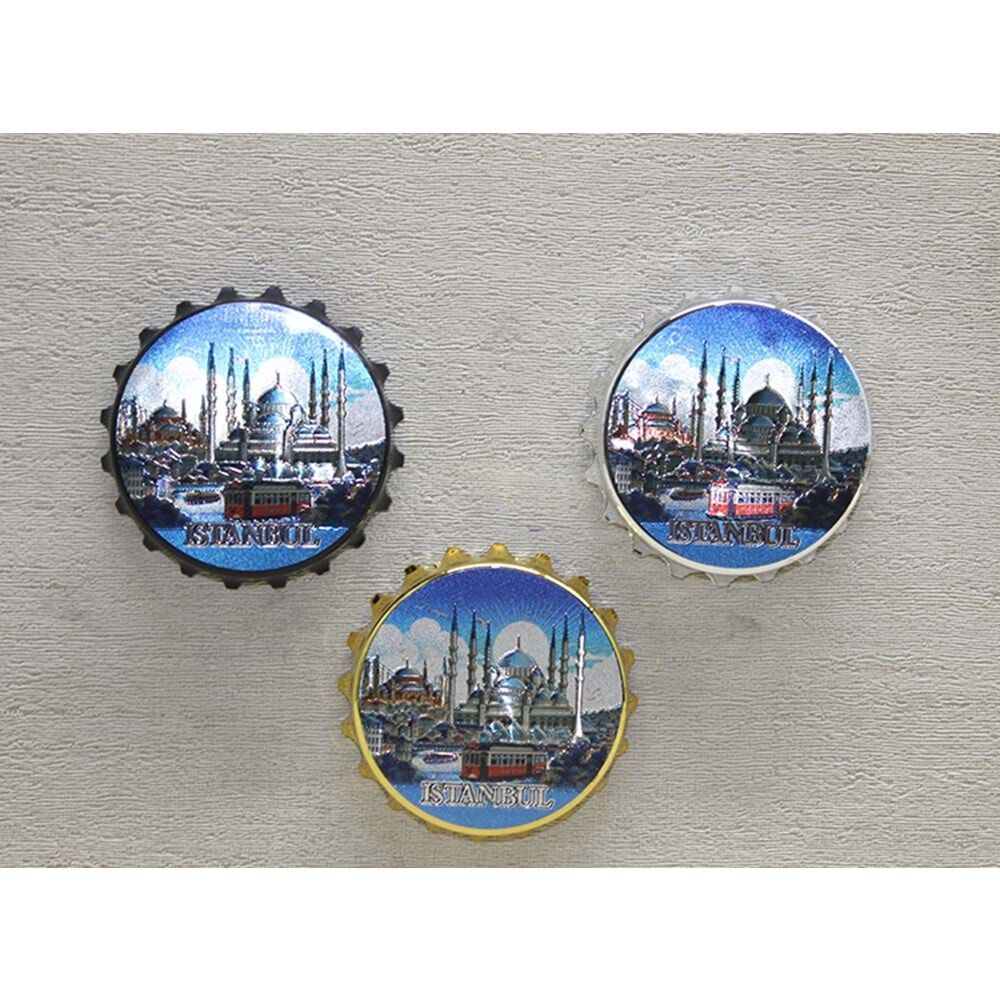 İstanbul Cami Temalı Metal Magnet (8cm)