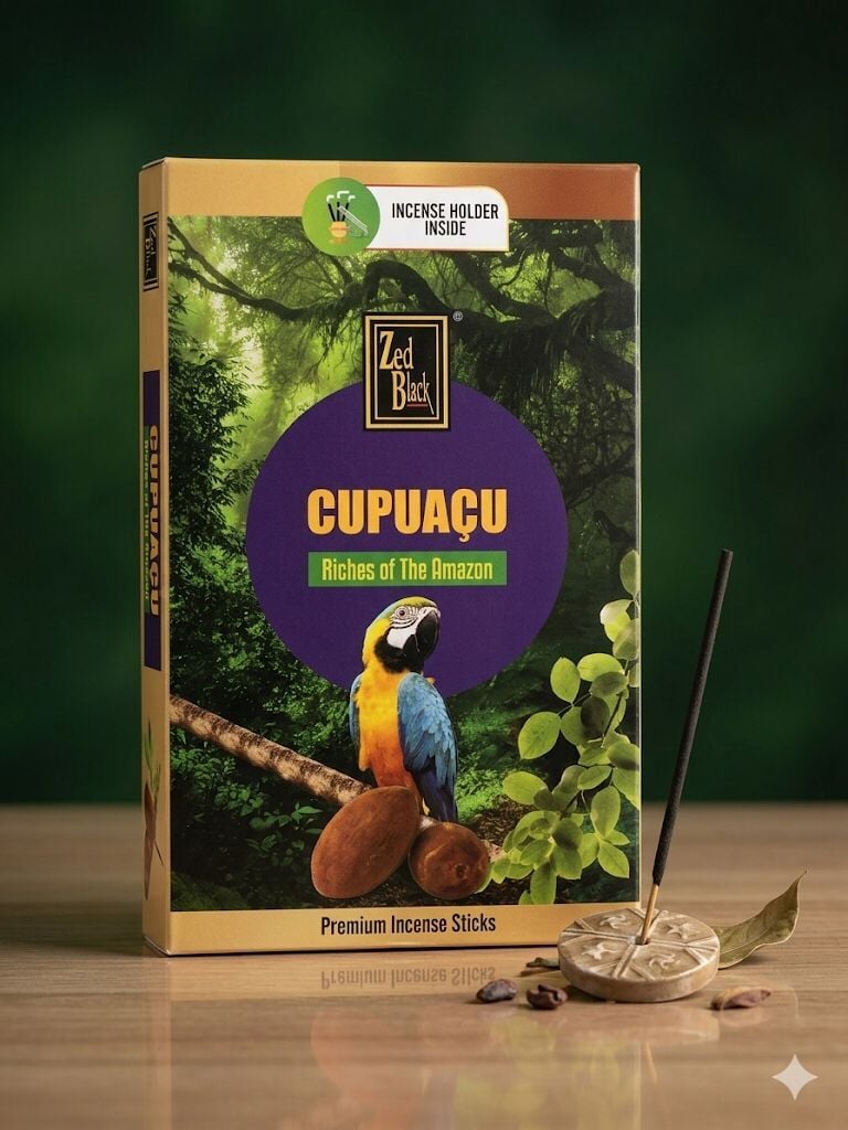 Zed Black Cupuaçu Premium Çubuk Tütsü (120 Adet + Tütsülük Hediyeli)