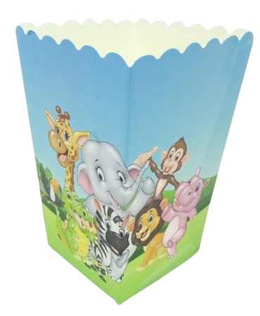 Safari Popcorn & Patlamış Mısır Kutusu (8 Adet)