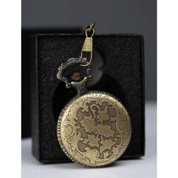 Kutulu At Tasarımlı Köstekli Cep Saati