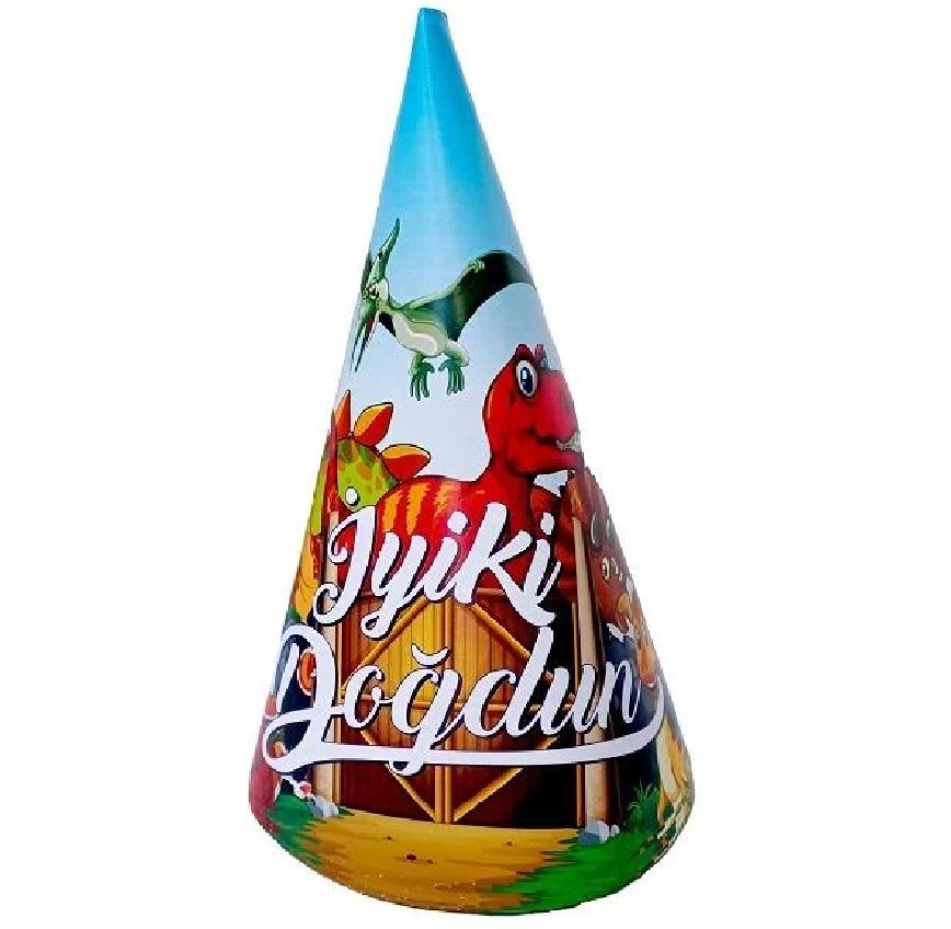 Dinazor İyiki Doğdun Tasarımlı Şapka 8'li