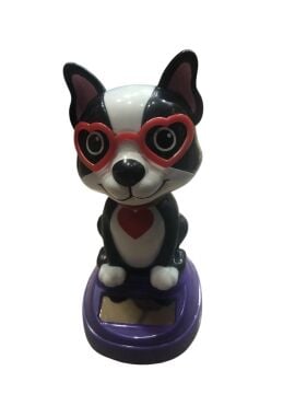 Güneş Enerjili Sallanan Köpek Figürü