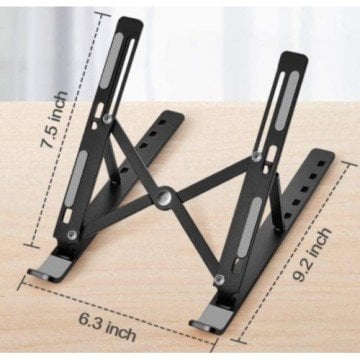 Ergonomik Ayarlı Katlanabilir Laptop Tablet Standı 7 Kademeli