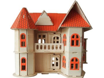Ahşap 3D Puzzle Güzel Evim Maketi Maketi