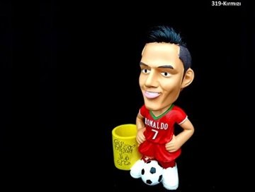 Dekoratif Futbolcu Kumbara Kalemlik (Büyük Boy)