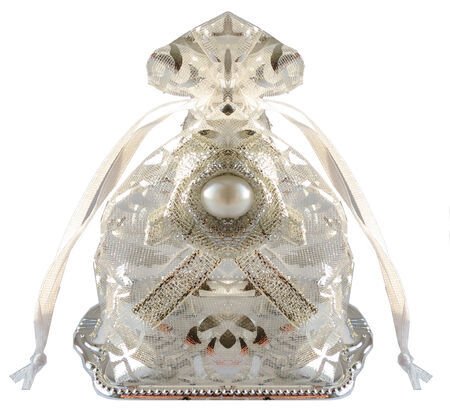 Dekoratif Tepsili Keseli Obje (24 Adet)