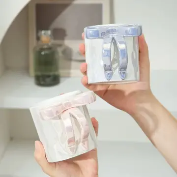 Kurdele Fiyonklu Süslemeli Kupa Bardak