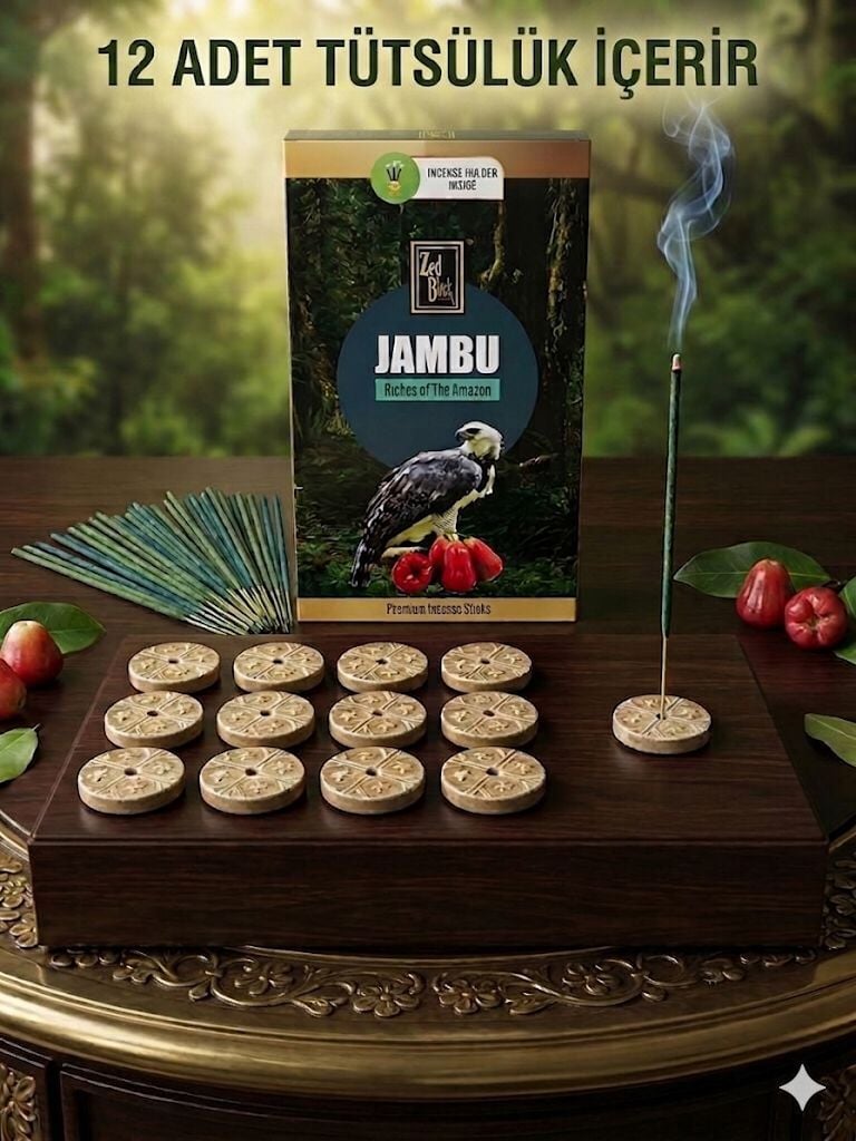 Zed Black Jambu Riches of The Amazon Premium Çubuk Tütsü Seti (120 Adet)