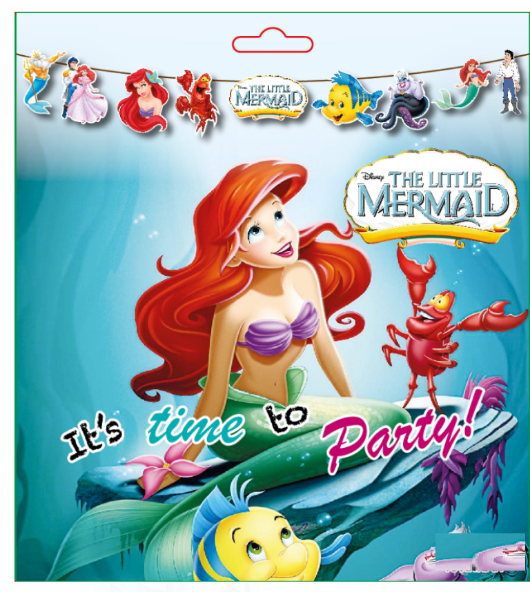 3D Deniz Kızı Zarf Banner