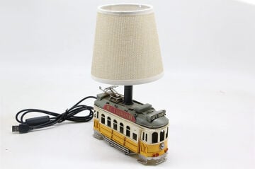 Dekoratif Abajur Metal Tramway