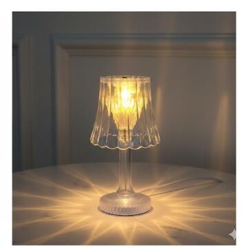 Kristal Tasarım LED Masa Lambası (14 cm)