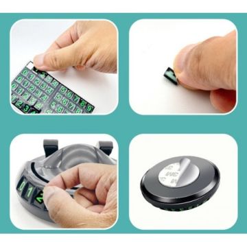 Kaymaz Taban 360° Dönebilen Numaratörlü Araç Telefon Tutucu