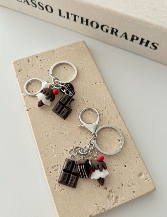 Çikolata Tasarımlı Anahtarlık Ve Çanta Süsü