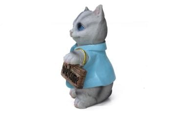 Dekoratif Polyester Sevimli Çantalı Kedi Biblosu