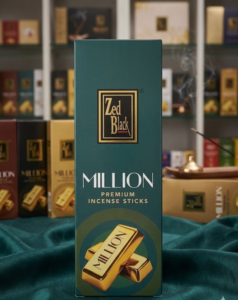 Zed Black Million Premium İncense Sticks Çubuk Tütsü (120 Adet)