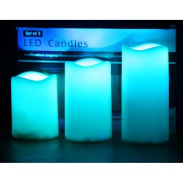 Uzaktan Kumandalı Renk Değiştiren Led Mum Candles (3 Adet)
